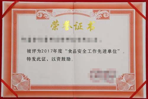 Honorary Certificate 2