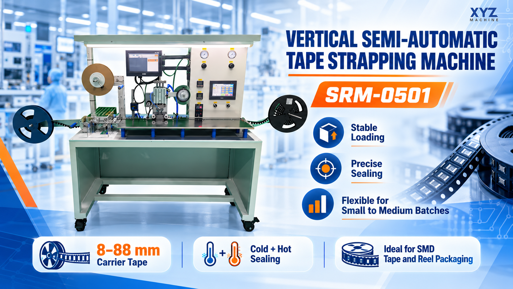 Vertical Semi-Automatic Tape Strapping Machine SRM-0501-1.png Vertical Semi-Automatic Tape Strapping Machine SRM-0501-1.png